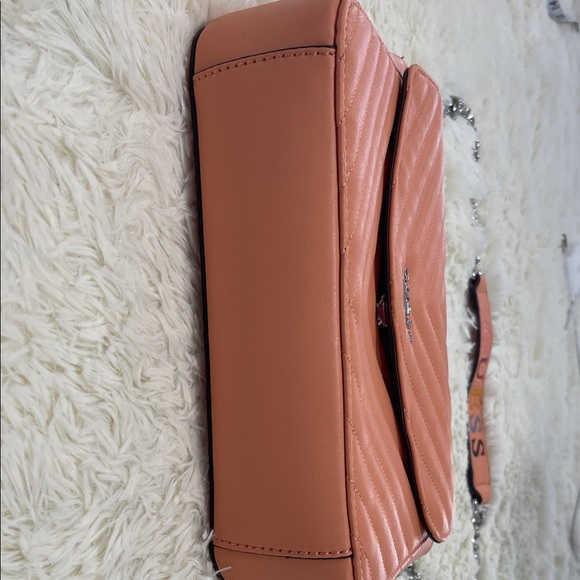 GUESS Peach Quilted Shoulder Bag - Picture 9 of 9